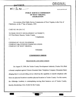 original - Public Service Commission of West Virginia