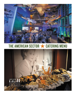 Full catering menu - The National WWII Museum