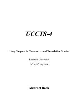 book of abstracts - ucrel
