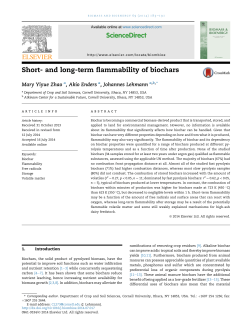 Short- and long-term flammability of biochars