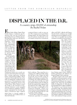 displaced in the dr - Education Across Borders