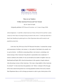 Civilian Americans Overseas and Voter Turnout