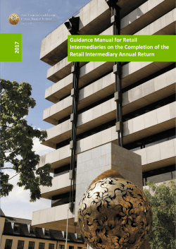 Guidance Notes for Retail Intermediaries Annual Return