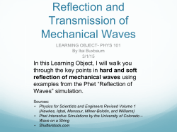 Reflection and Transmission of Mechanical Waves