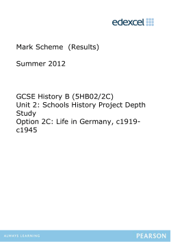 Mark Scheme - Edexcel