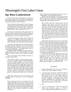 Mississippi`sFirst Labor Union