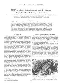 HRTEM investigation of microstructures in length-slow