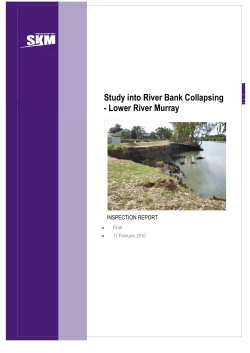 Study into River Bank Collapsing - Lower River