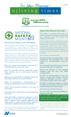 Natural Gas Safety in the Workplace