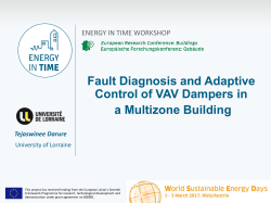 Fault Diagnosis and Adaptive Control of VAV