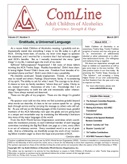 March ComLine - Adult Children of Alcoholics