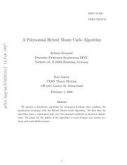 A Polynomial Hybrid Monte Carlo Algorithm
