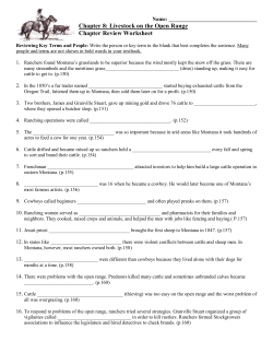 Chapters 8 and 9 Review Worksheet