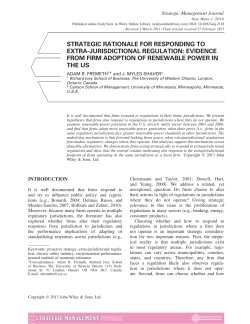 Strategic Rationale for Responding to Extra