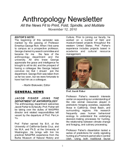 Anthropology Newsletter