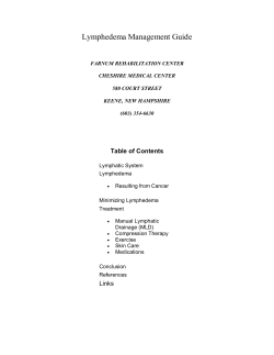 Lymphedema Management Guide