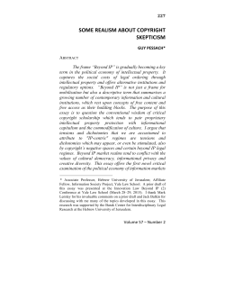 Some Realism About Copyright Skepticism