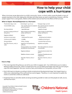 How to help your child cope with a hurricane