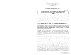 1) Privacy Practices Notice