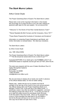 The Stark Munro Letters