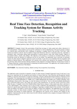 Real Time Face Detection, Recognition and Tracking
