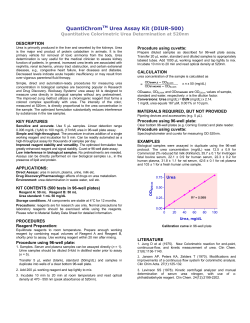 QuantiChromTM Urea Assay Kit (DIUR-500)
