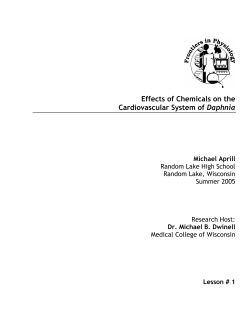 Effects of Chemicals on the Cardiovascular System of