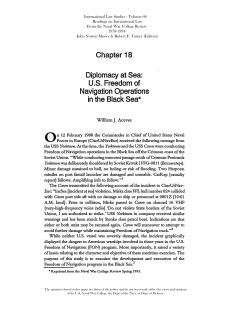 US Freedom of Navigation Operations in the Black Sea