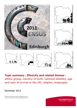 Topic summary : Ethnicity and related themes : ethnic group, country