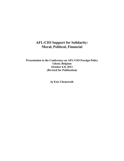 AFL-CIO Support for Solidarity: Moral, Political, Financial