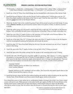 Freeze Control System Installation Instructions