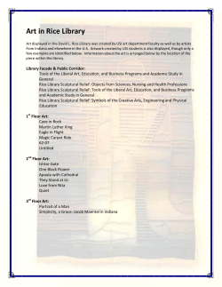 Art in Rice Library - University of Southern Indiana