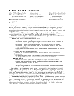 Art History and Visual Culture Studies