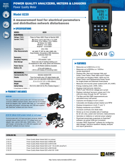 AEMC 8220 Data Sheet - Instrumentation2000.com