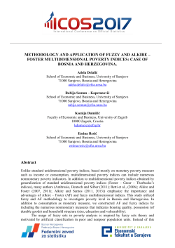 FOSTER MULTIDIMENSIONAL POVERTY INDICES