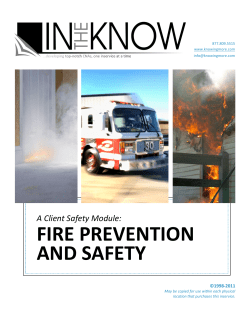 Fire Safety for the Learner