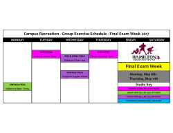 Final Exam Week - Colorado Mesa University