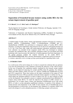 Separation of branched hexane isomers using zeolite BEA for the
