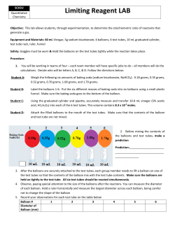 Limiting Reagent LAB