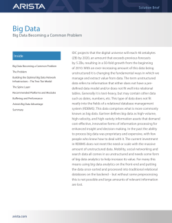 Big Data Solution Brief
