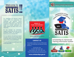 CONTACT US www.scholarships.gov.tt