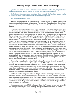 Top Essays.pages - The Credit Union Foundation of MD | DC