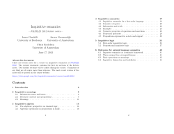 Inquisitive semantics