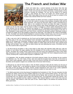 The French and Indian War