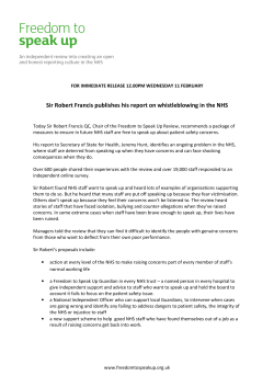 here - Freedom to Speak Up Review