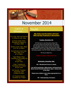 November 2014 - City of Boiling Spring Lakes
