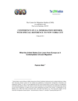 conference on us immigration reform, with special reference to new