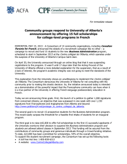 Community groups respond to University of Alberta`s