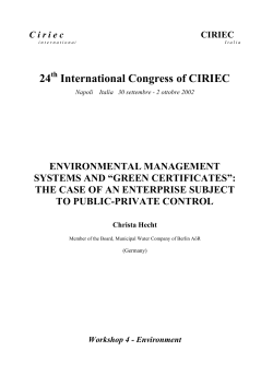 24 International Congress of CIRIEC
