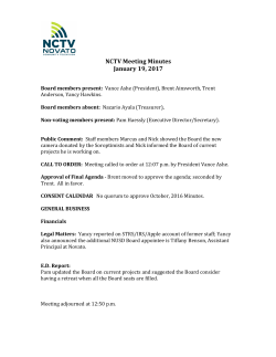 Minutes - Novato Community Television